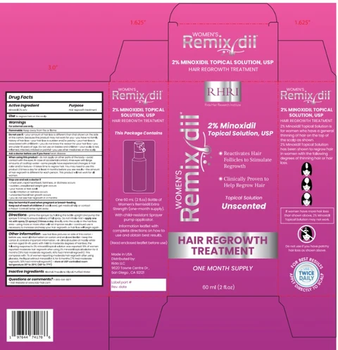 REMIXDIL HAIR REGROWTH TREATMENT FOR WOMEN 포장
