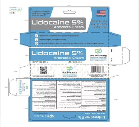 Lidocaine cream packaging
