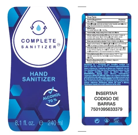 Hand Sanitizer 240 ml packaging