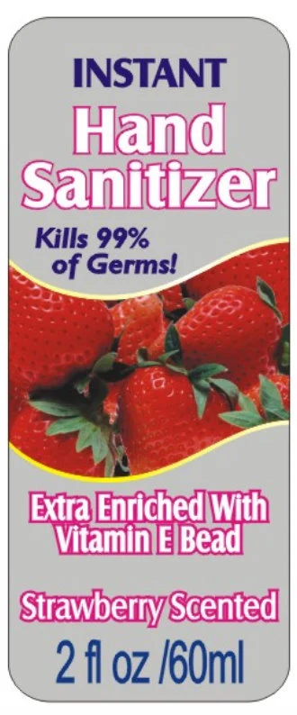 Instant Hand Sanitizer - Strawberry Scented packaging