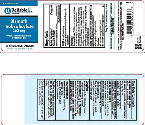 Bismuth Subsalicylate 262 mg 포장