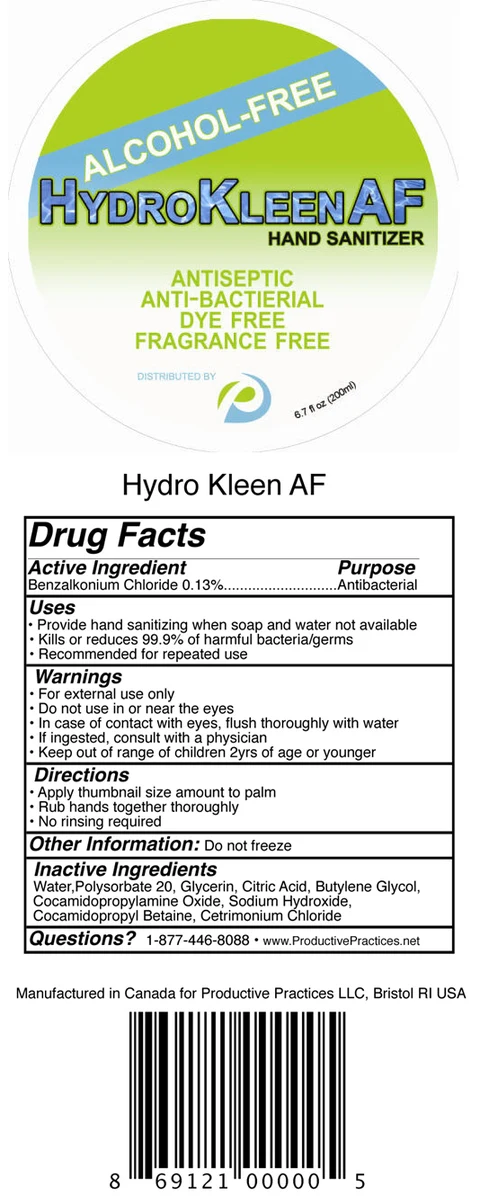 Hydro Kleen AF 포장