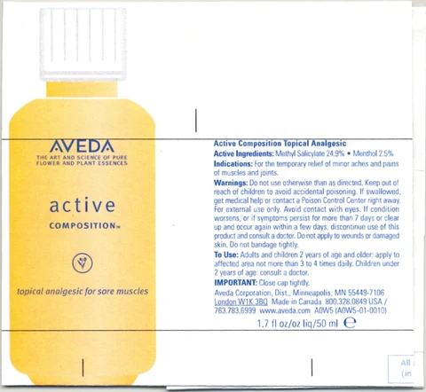 Aveda Active Composition 포장