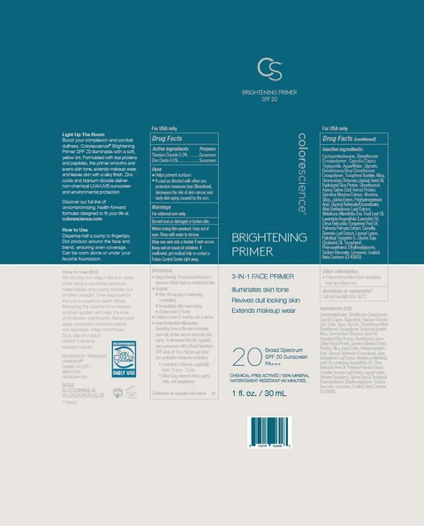 Brightening Primer SPF 20 packaging