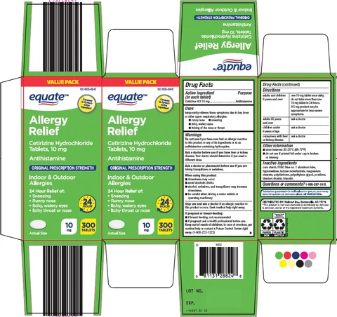 equate allergy relief packaging