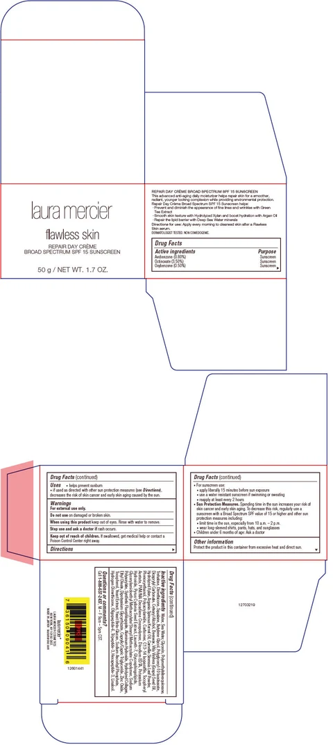 Laura Mercier Flawless Skin RepairDay Creme Broad Spectrum SPF 15 Sunscreen packaging