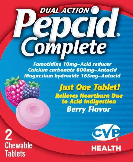 DUAL ACTION Pepcid Complete 포장