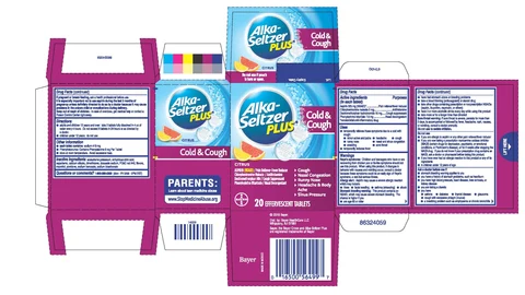 Alka-Seltzer Plus Cold and Cough 포장