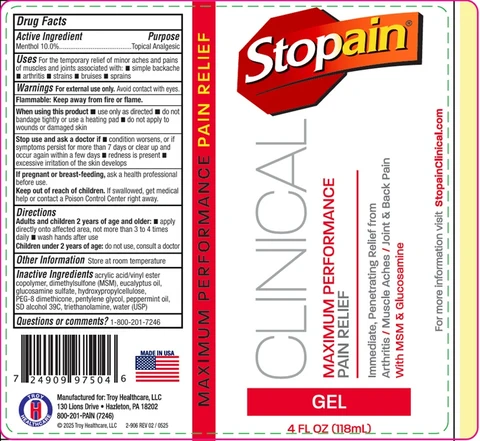 Stopain Clinical packaging