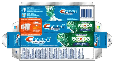 Crest Complete Multi BenefitWhitening plus Scope Outlast 포장