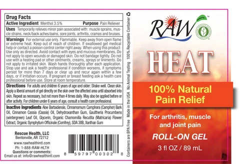 Raw Heat 포장