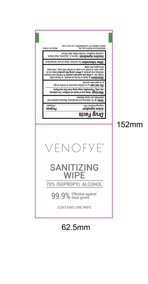 VENOFYE Sanitizing Wipe 포장