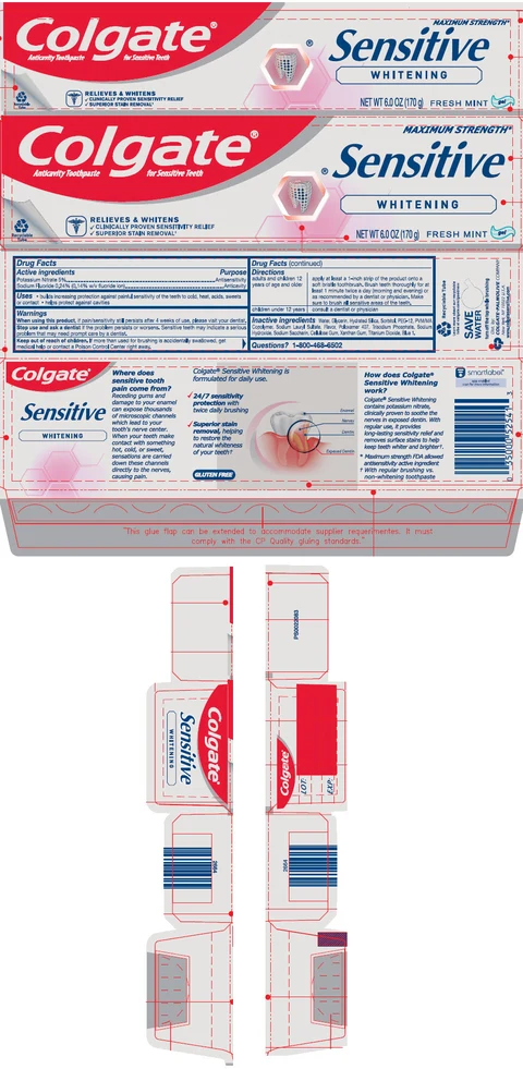 Colgate Sensitive plus Whitening 포장