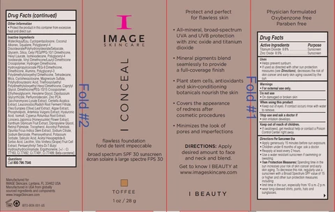 I Conceal Flawless Foundation Broad Spectrum SPF 30 Sunscreen Toffee 포장
