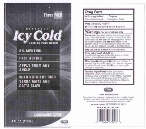 THERAPEUTIC ICY COLDCOOLING PAIN RELIEF 포장