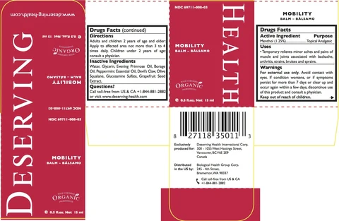 MOBILITYTopical Analgesic 포장