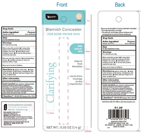 b pure Blemish Concealer for Acne Prone Skin Fair packaging