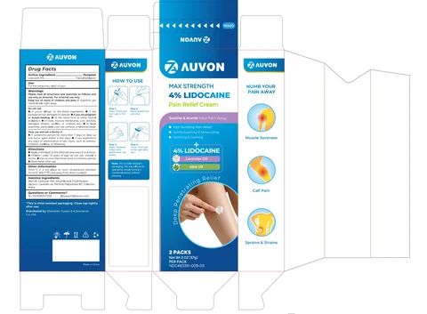 AUVON Pain Relief Cream 포장
