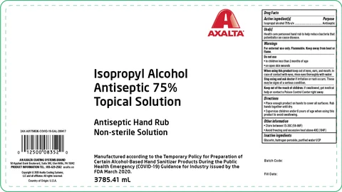 Isopropyl Alcohol Antiseptic 75% Topical Solution packaging