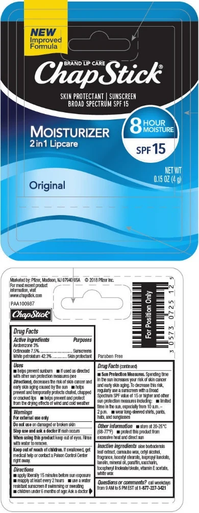 Chapstick Moisturizer Original 포장