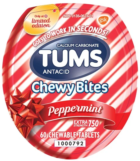 TumsChewy Bites Peppermint 포장