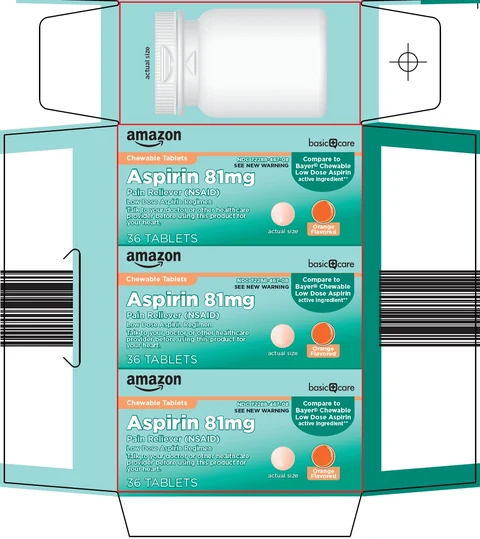 basic care aspirin 포장
