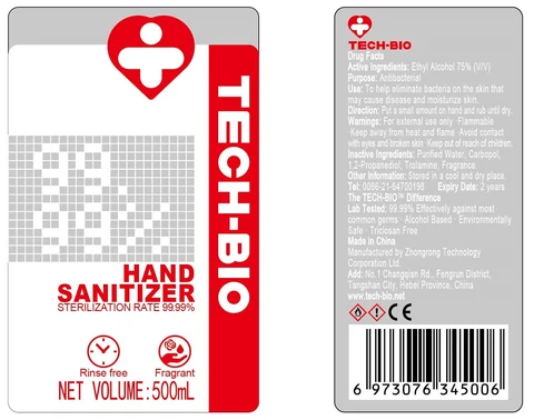 Hand Sanitizer(with Fragrant) packaging