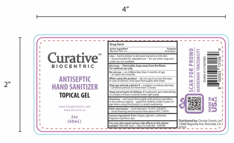 Curative Biocentric Antiseptic Hand Sanitizer 포장