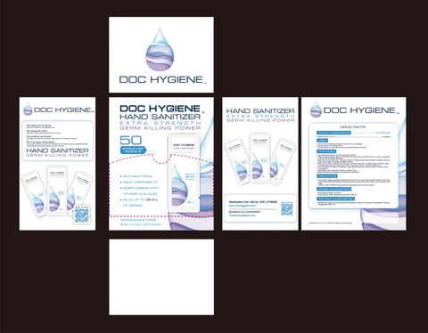 Hand Sanitizer packaging