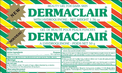 DERMACLAIR SKIN LIGHTENING 포장