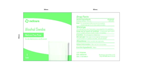 Redicare Alcohol Prep Pads 포장