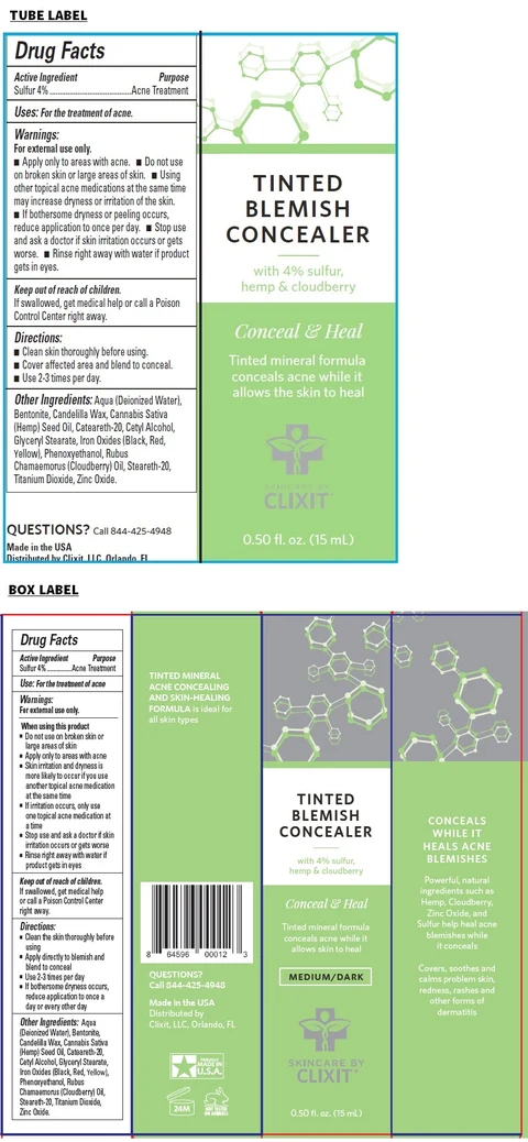 CLIXIT TINTED BLEMISH CONCEALERMedium packaging