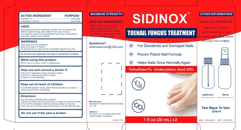 SIDINOX TOENAIL FUNGUS TREATMENT Liquid 포장