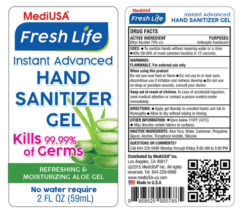 59 ml MediUSA Hand Sanitizer