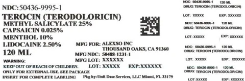 Terocin packaging