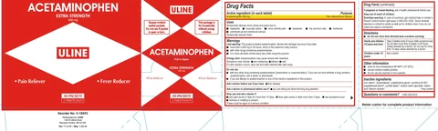 Uline Acetaminophen Extra Strength 포장
