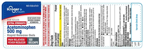 673T Kroger gelcaps 100ct label