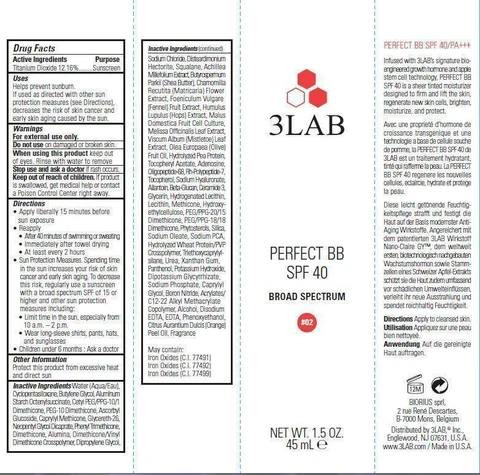 3LAB PERFECT BB SPF 40 Broad Spectrum 02 포장