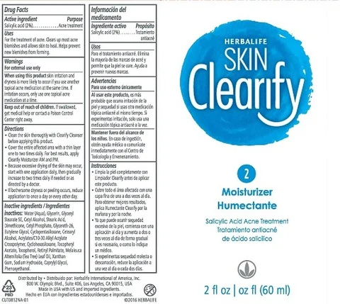 Skin Clearify Moisturizer packaging