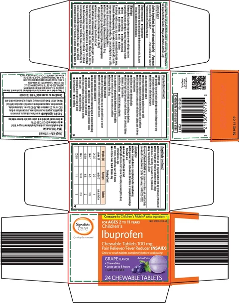 signature care childrens ibuprofen 포장