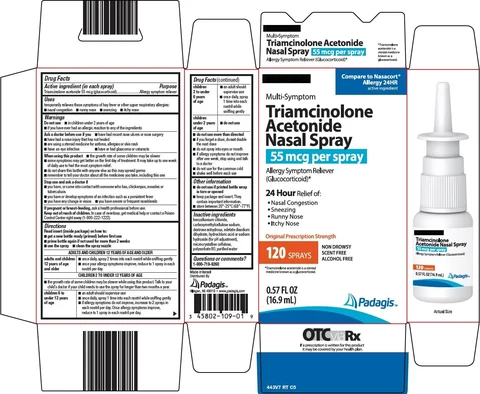 Triamcinolone Acetonide Nasal packaging