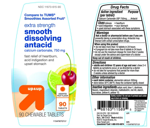 up and up extra strength smooth dissolving antacidAssorted Fruit 포장