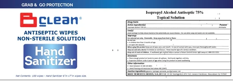 Clean Antiseptic Wipes Non sterile Solution Hand Sanitizer 포장