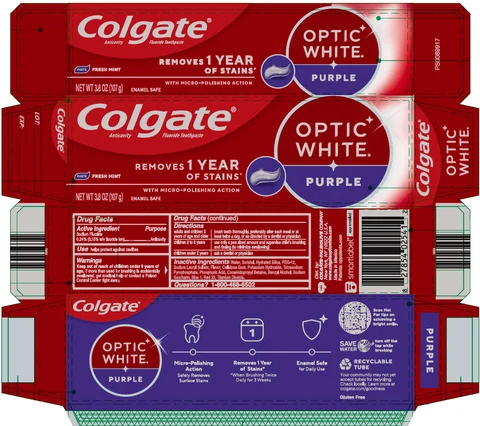 COLGATE OPTIC WHITE PURPLE packaging