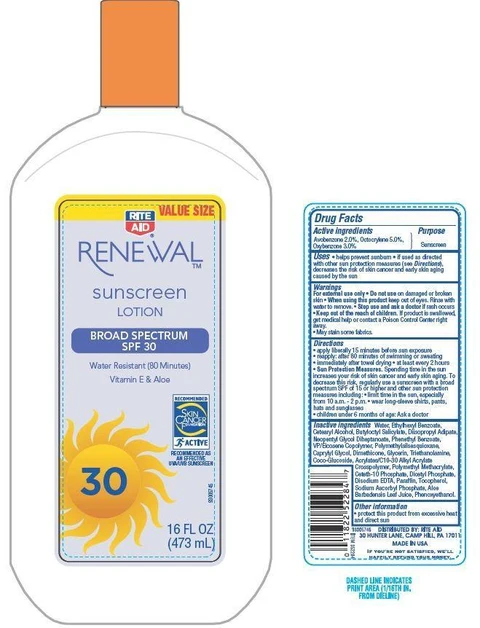 Rite Aid RENEWALSPF 30 packaging