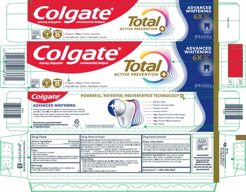 Colgate Total SF Advanced Whitening 포장