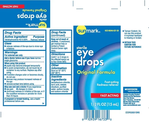 Sunmark Eye Drops Original Formula 포장