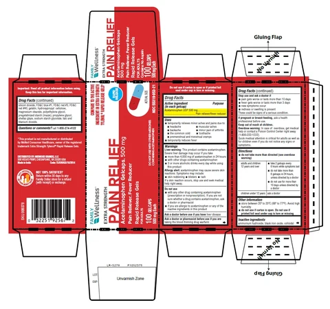 PACKAGE LABEL-PRINCIPAL DISPLAY PANEL 500 mg (24 Gelcaps Container Carton)