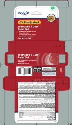 4X Medicated Toothache and Gum Gel 포장