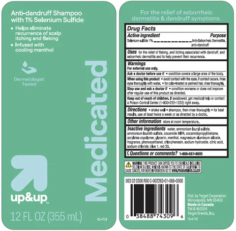 up and up Medicated Anti-dandruffAnti-dandruff, anti-seborrheic dermatitis, anti-psoriasis 포장
